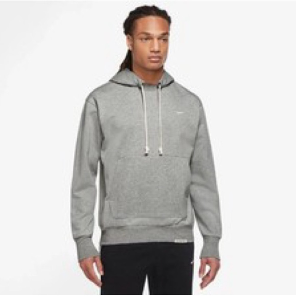 Nike Dri-FIT Standard Issue Pullover Basketball Hoodie Gray Size Large